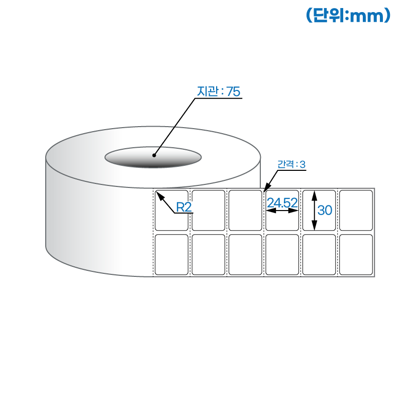 더롤라벨 RL030025DT