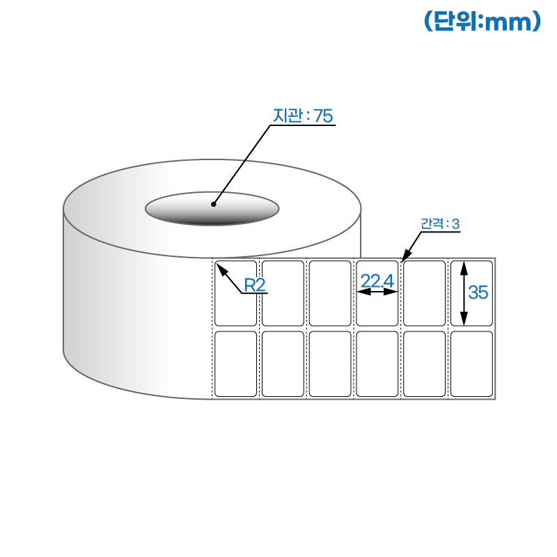 더롤라벨 RL035022DT