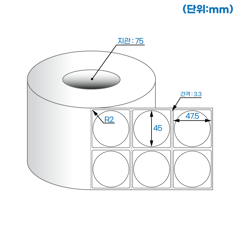 더롤라벨 RL045045DT