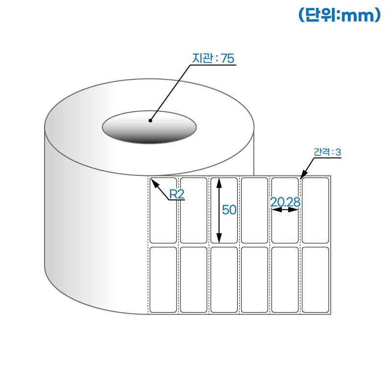 더롤라벨 RL050020DT