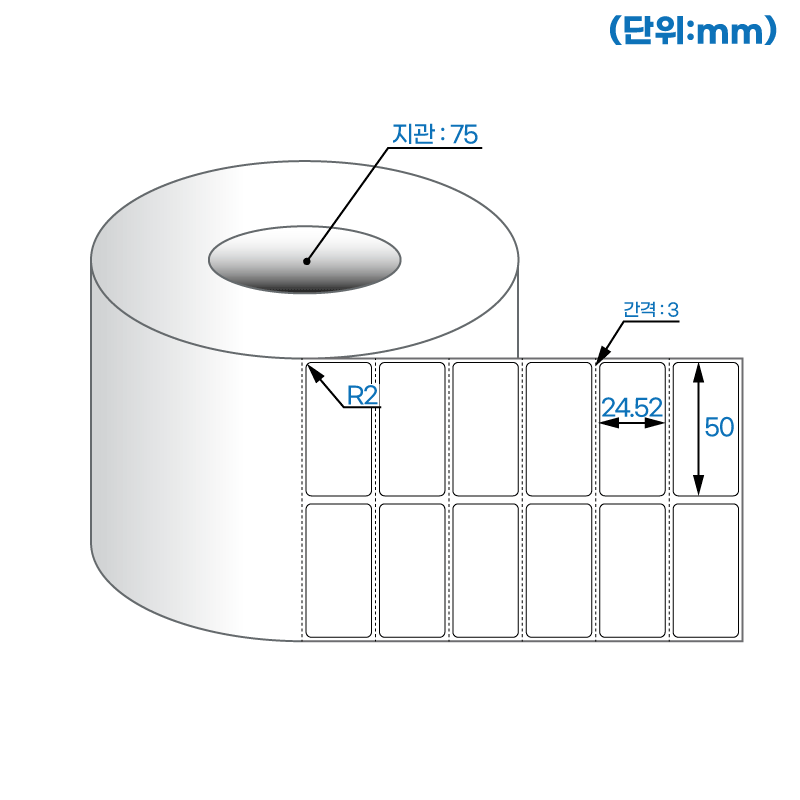 더롤라벨 RL050025DT