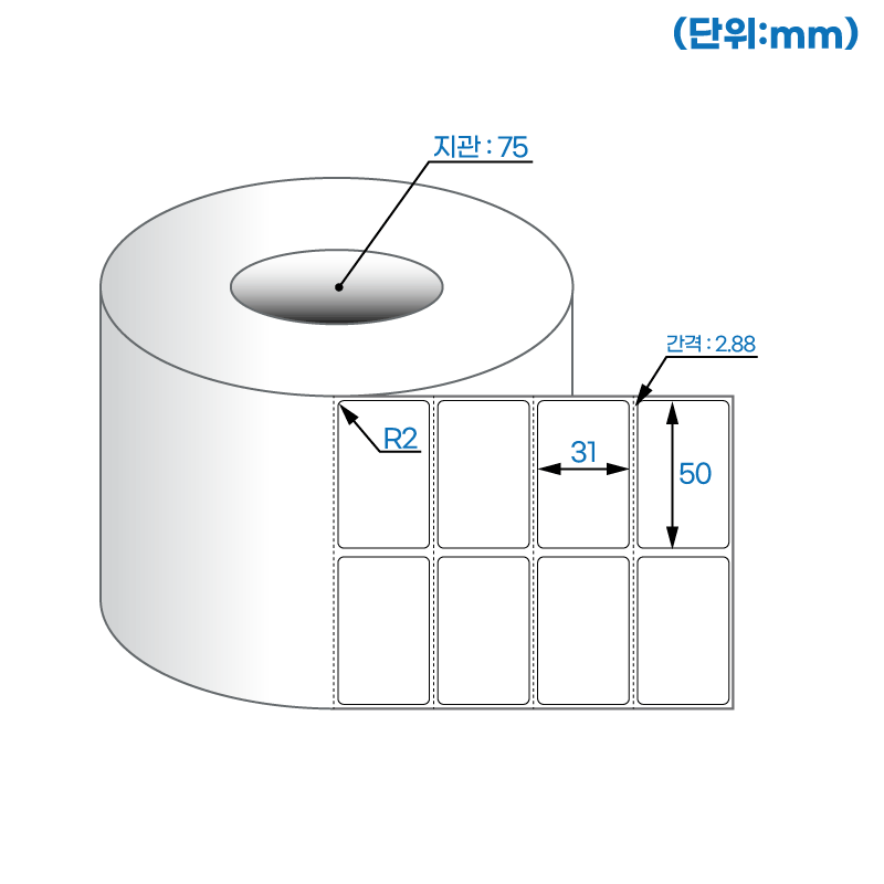 더롤라벨 RL050031DT