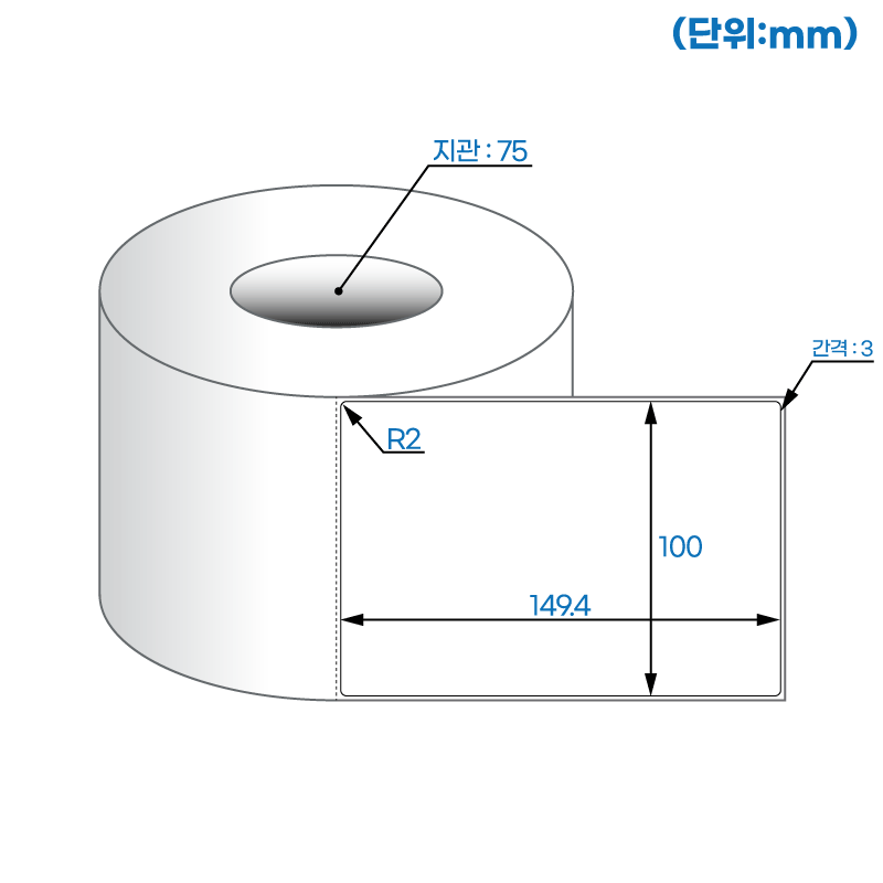 더롤라벨 RL100149RVDT