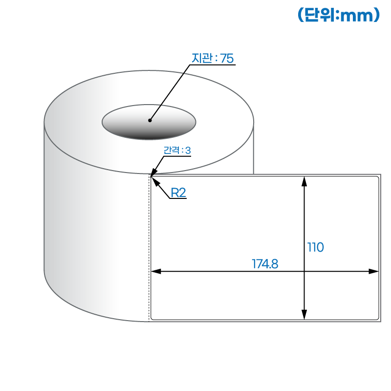 더롤라벨 RL110175DT