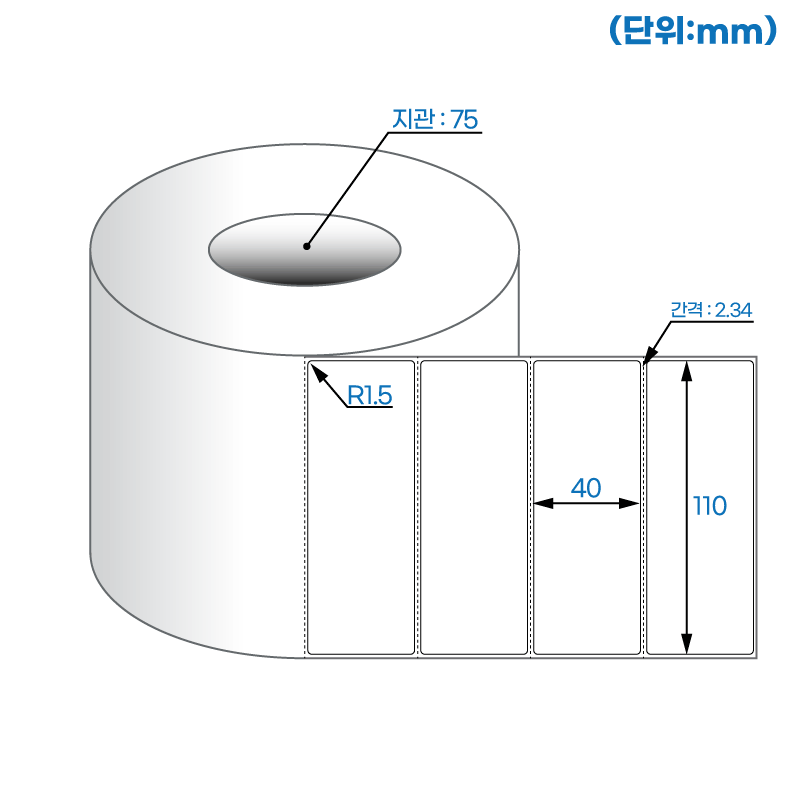 더롤라벨 RL11040DT