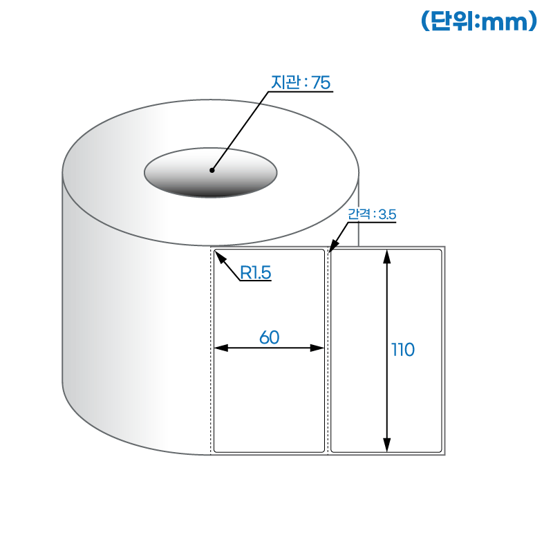 더롤라벨 RL11060DT