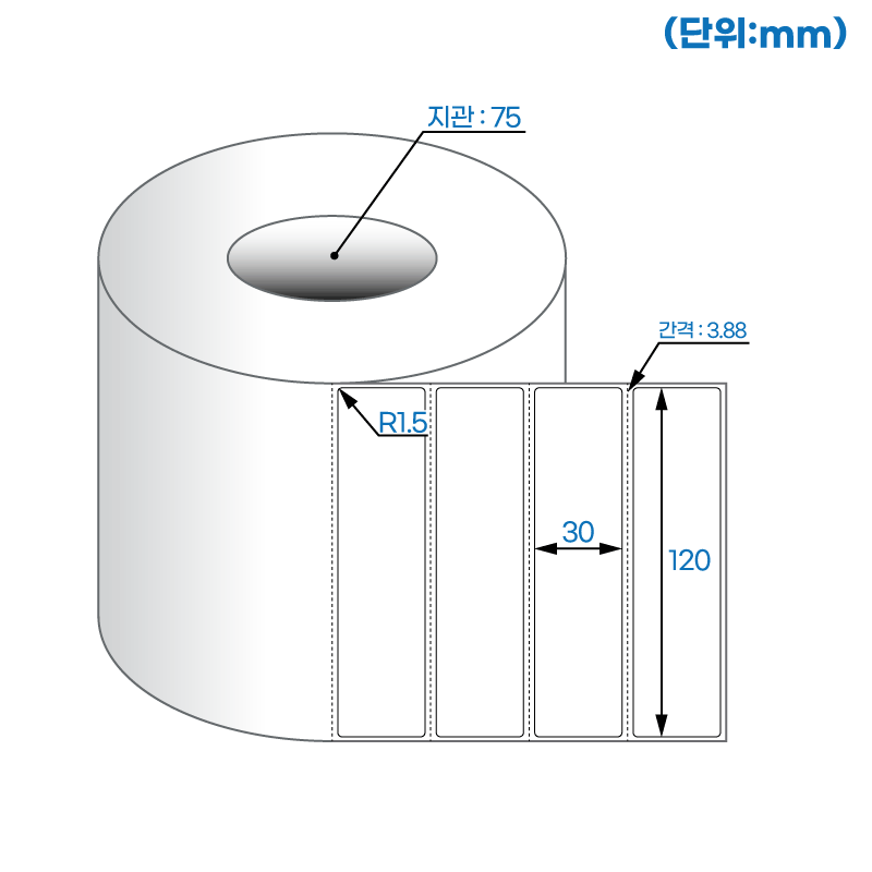 더롤라벨 RL12030DT