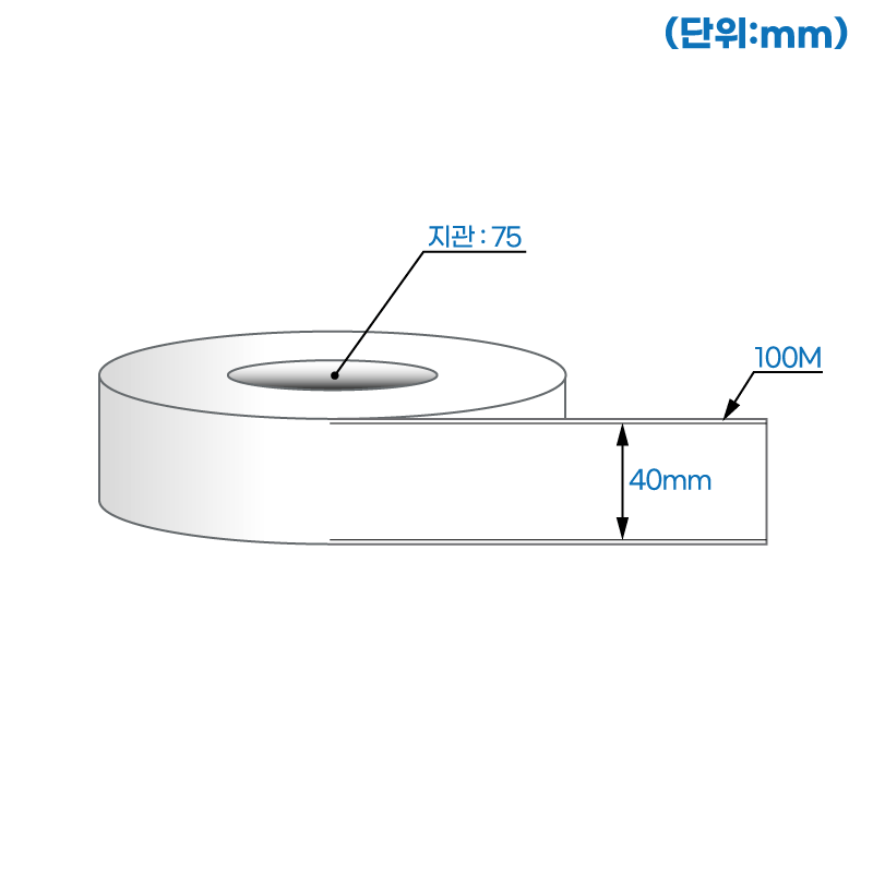 더 롤라벨 RL40F100DT (75지관)