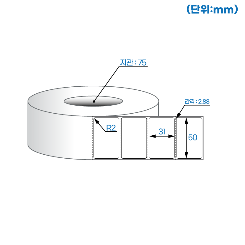 더롤라벨 RL5031RVDT