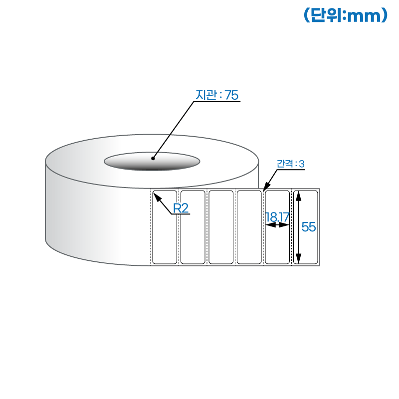 더롤라벨 RL5518DT