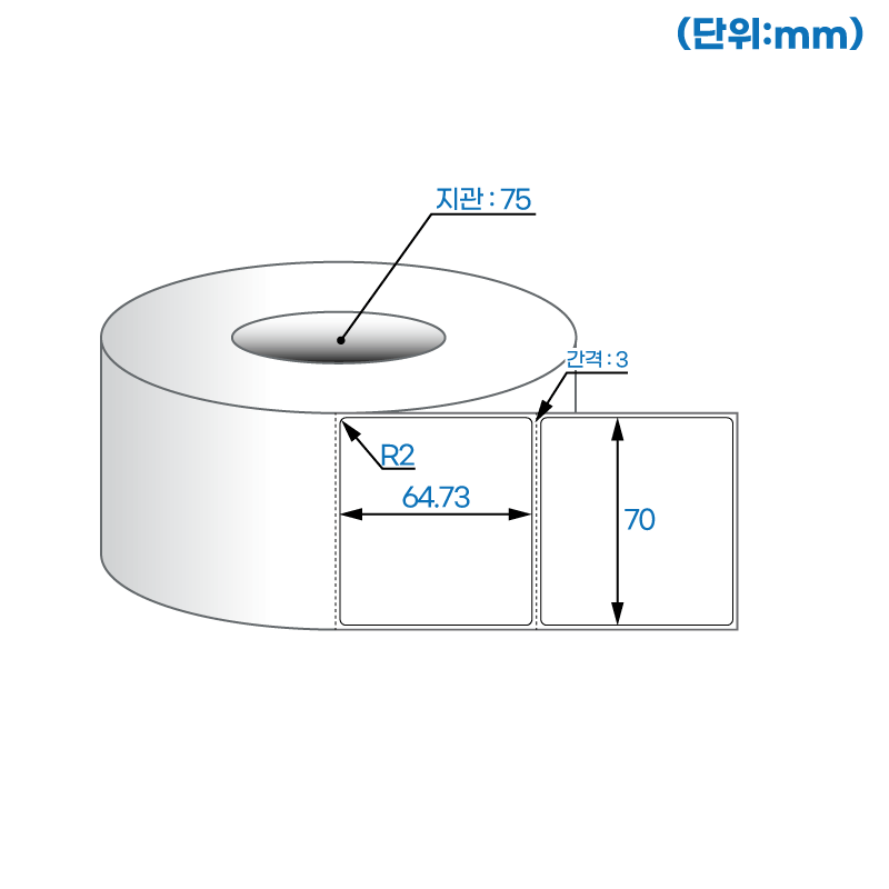 더롤라벨 RL7065DT