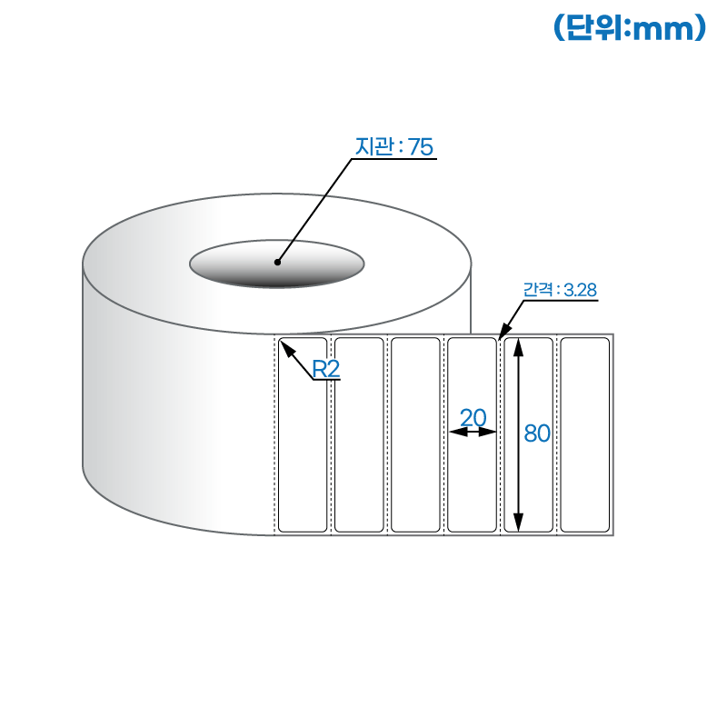 더롤라벨 RL8020DT