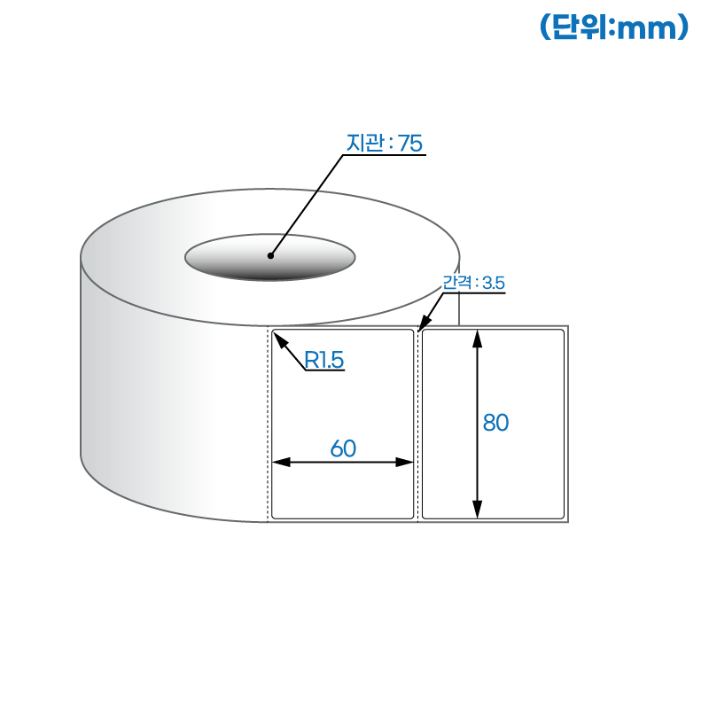 더롤라벨 RL8060DT