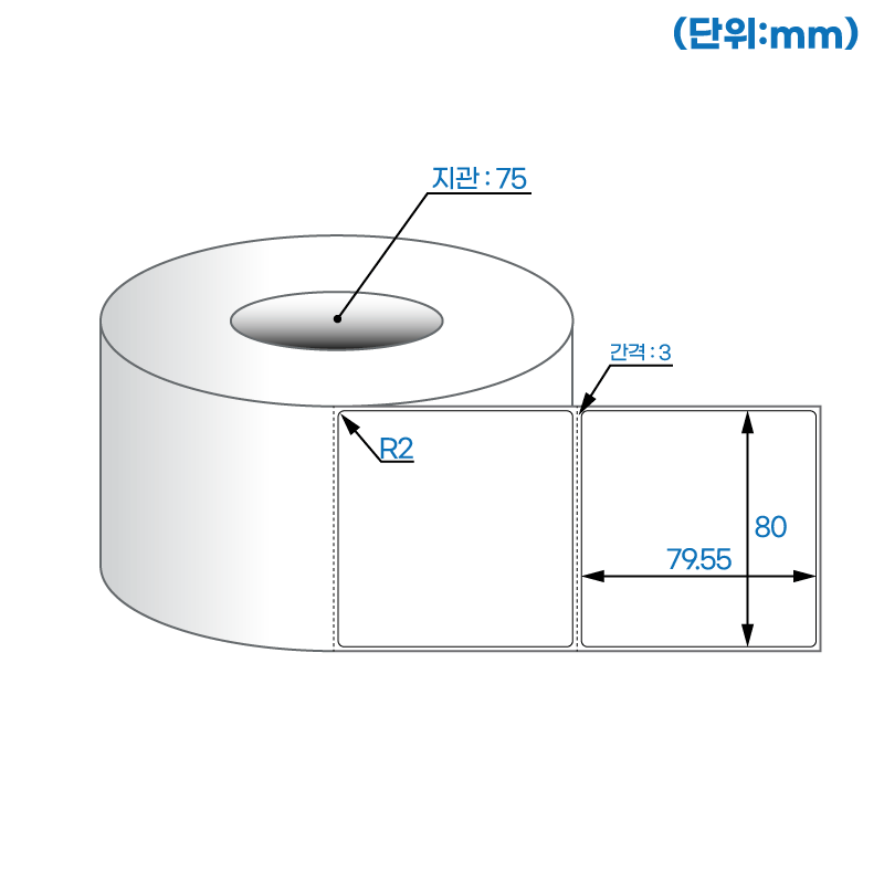 더롤라벨 RL8080DT