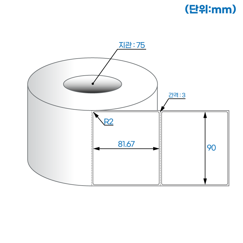 더롤라벨 RL9082DT