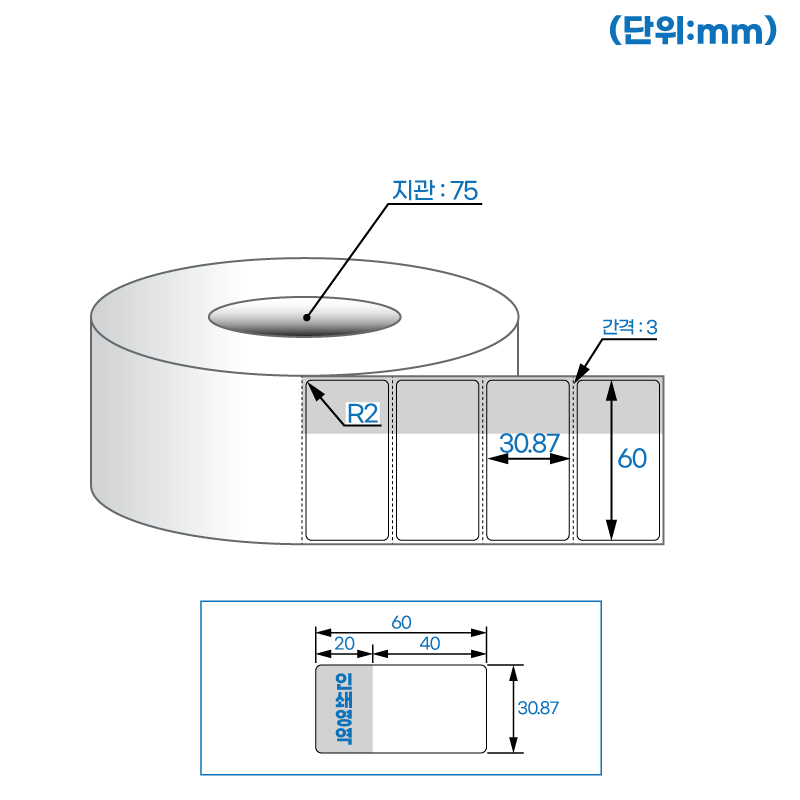 더롤라벨 감싸미 RLC6031WT