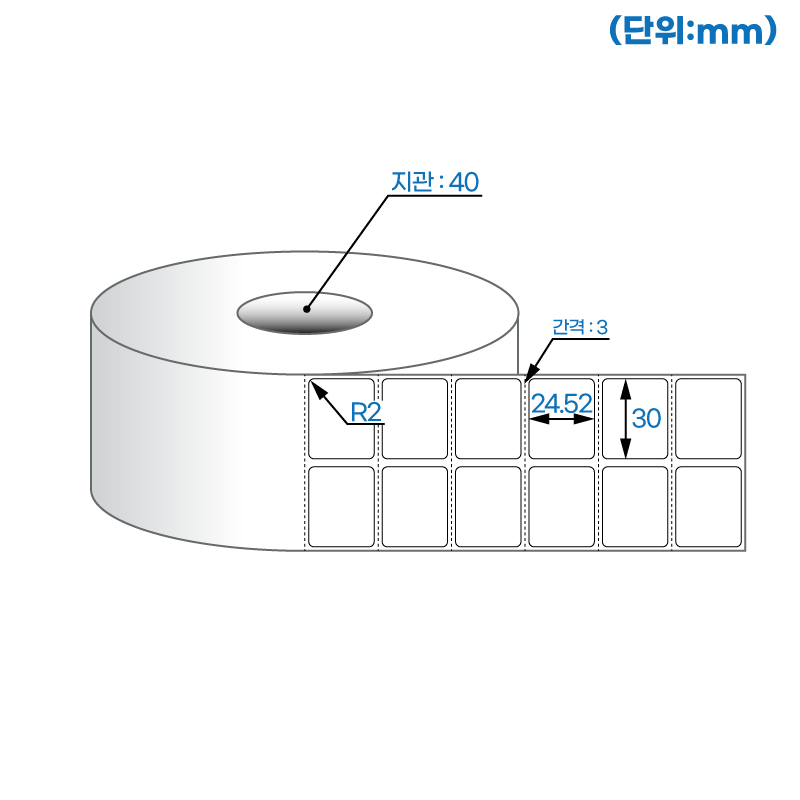 더롤라벨 RS030025DT