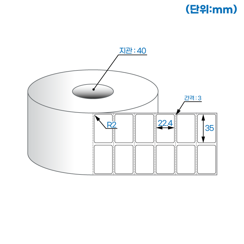 더롤라벨 RS035022DT