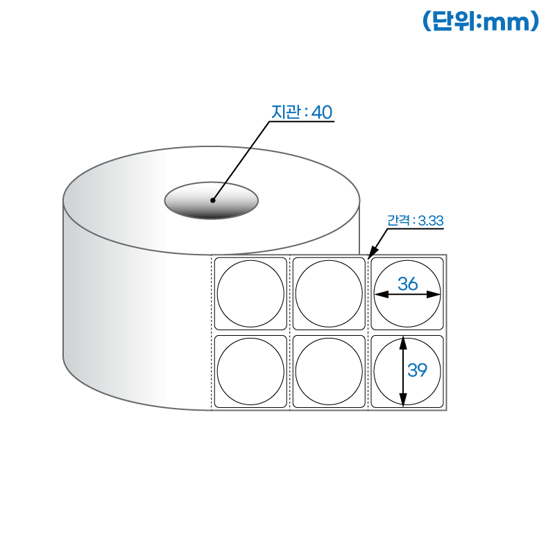 더롤라벨 RS036036DT