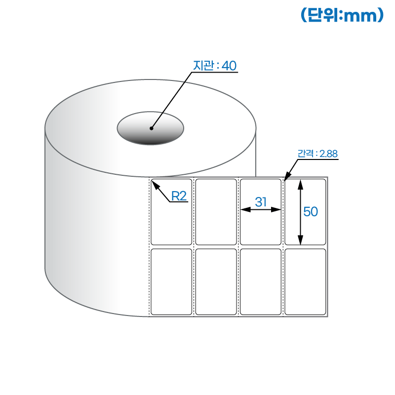 더롤라벨 RS050031DT