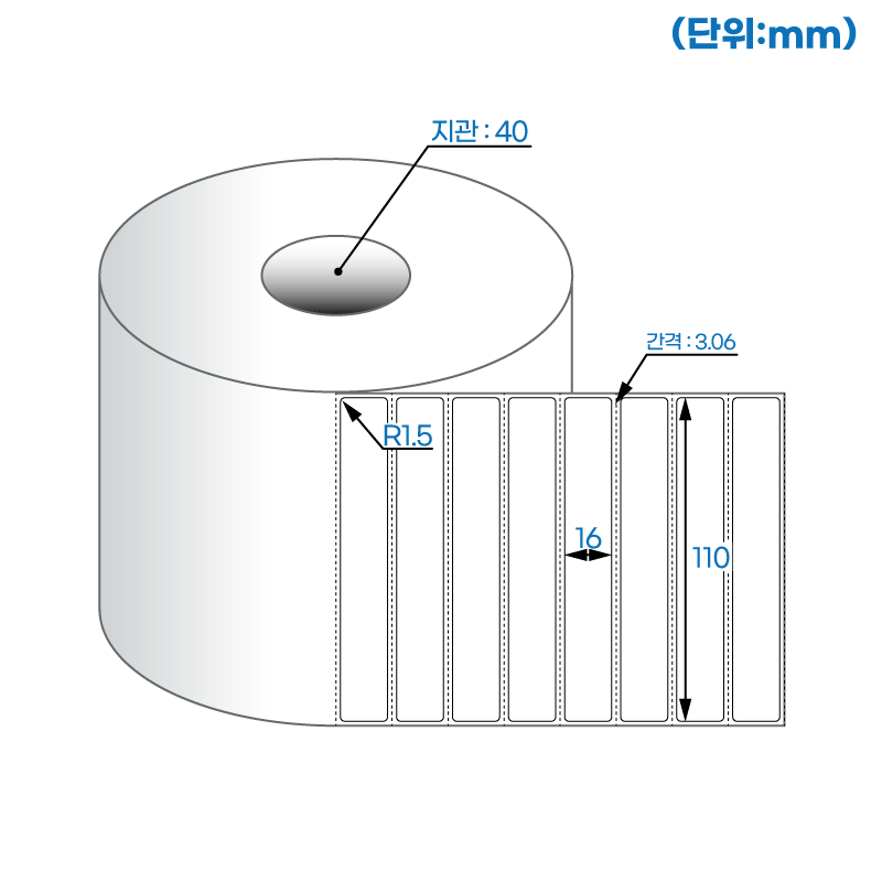 더롤라벨 RS11016DT