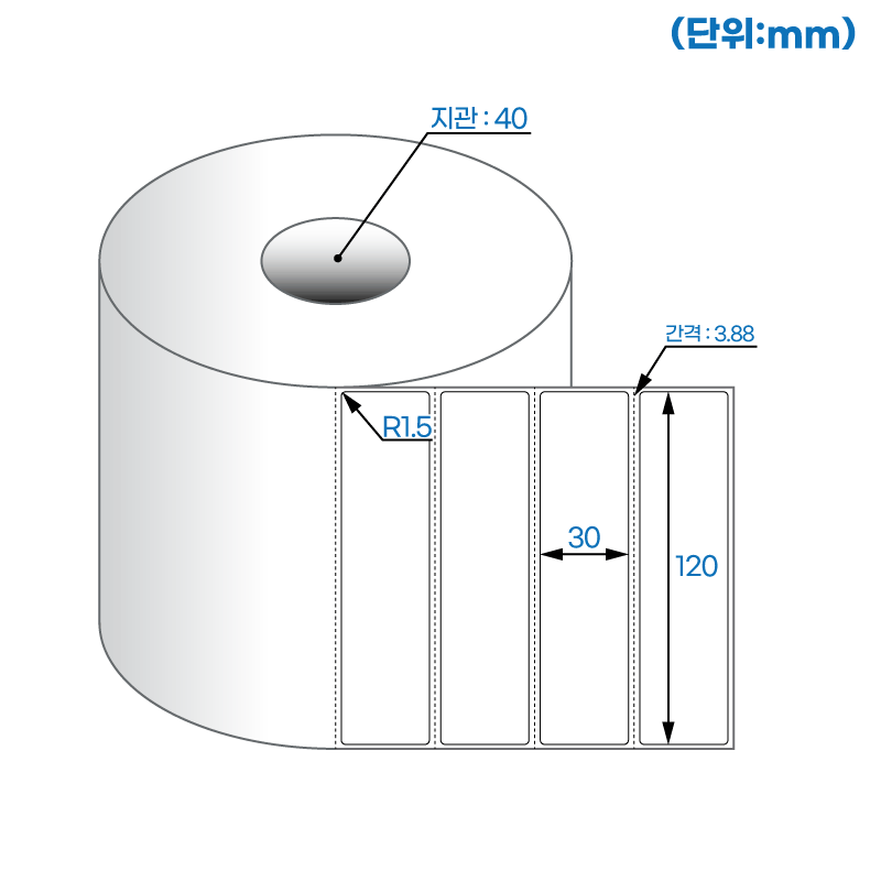 더롤라벨 RS12030DT