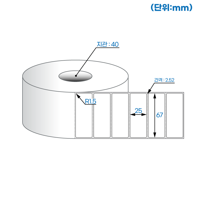 더롤라벨 RS6725DT