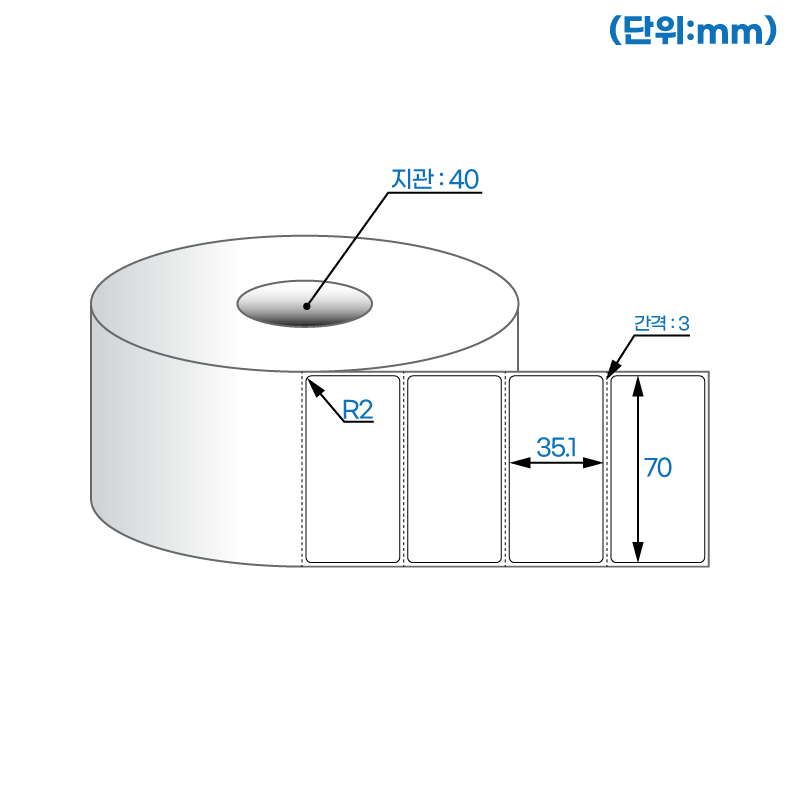 더롤라벨 RS7035DT